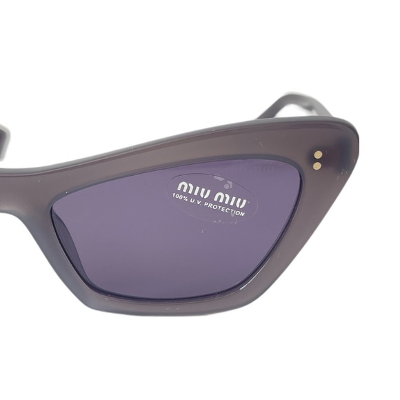 Miu Miu Women’s Sunglasses SMU 03X Cat Eye Gray Lens Blue - Picture 12 of 12